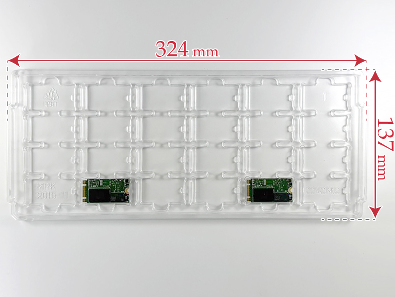 m.2 2242 plastic tray packaging mpk2015-11